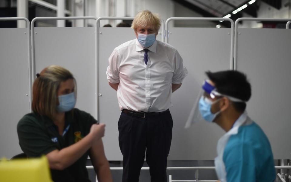 Boris Johnson will defend the vaccine rollout to MPs today - GETTY IMAGES