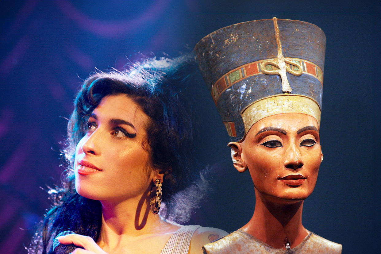 Amy Winehouse and the bust of Nefertiti Photo illustration by Salon/Getty Images