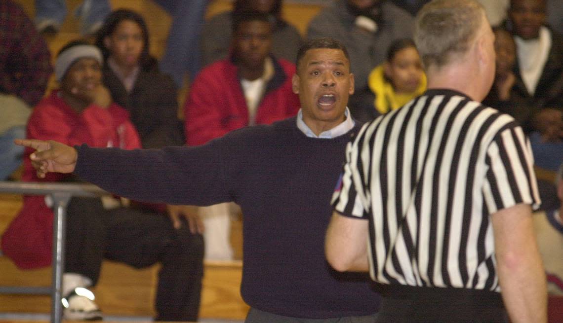 East coach Ron Allen during a City League game in 2003.