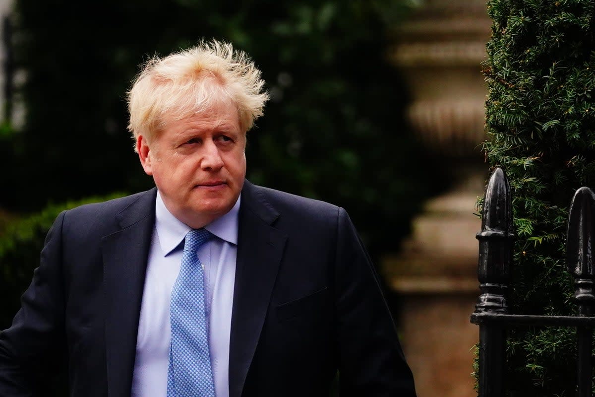 Former prime minister Boris Johnson  who has resigned as MP for Uxbridge and South Ruislip  (PA Wire)