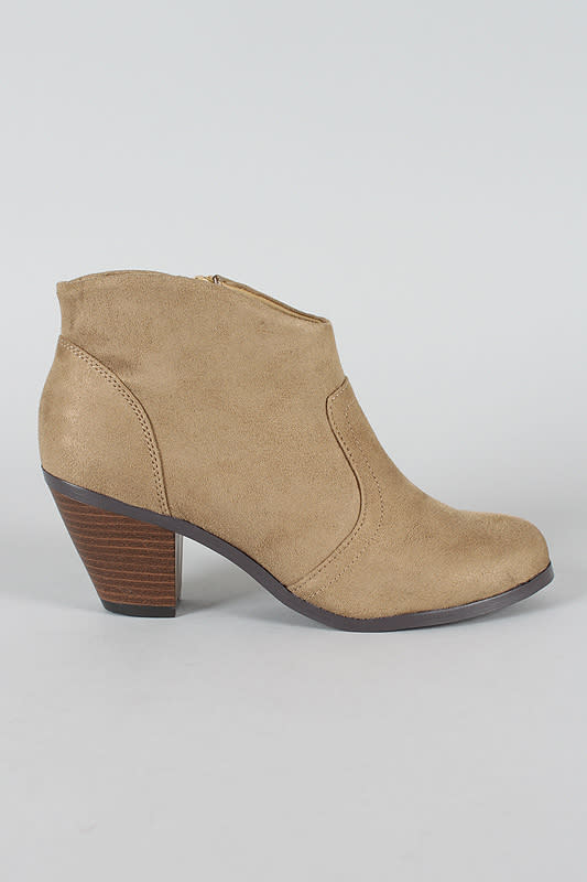 City Classified Prosa-H Western Cowboy Ankle Bootie