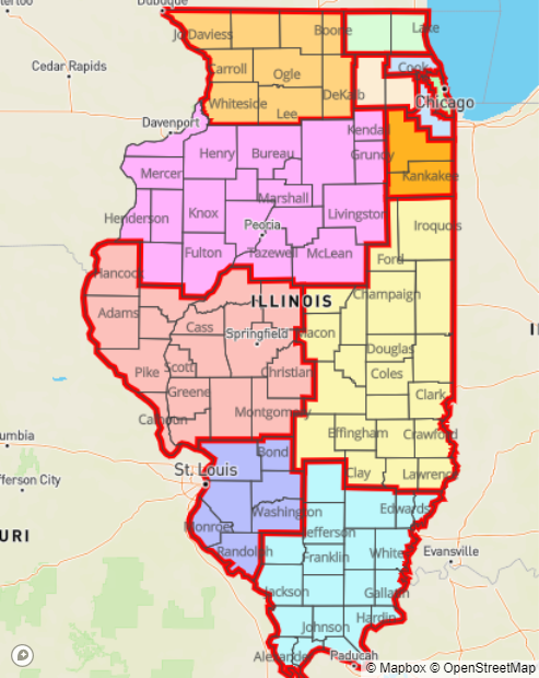 Restrictions were added to 10 of Illinois' 11 COVID-19 resurgence mitigation regions in October after coronavirus metrics triggered fail-safe measures established over the summer by state public health officials. (Illinois Department of Public Health)