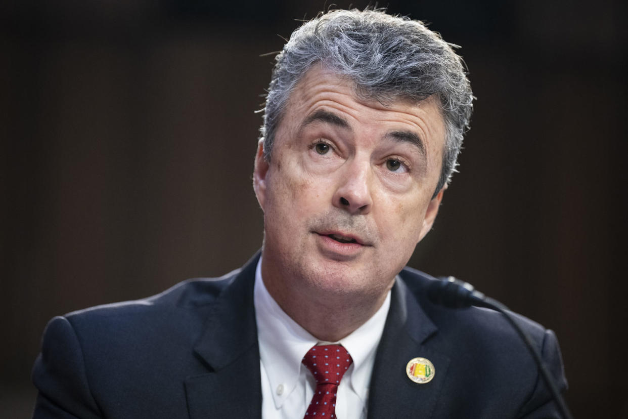 Steve Marshall, attorney general of Alabama, testifies on Capitol Hill in 2022. (Tom Williams / CQ-Roll Call, Inc via Getty Images file)