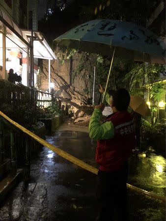 汐止區狂降暴雨造成災情。（圖／翻攝畫面）