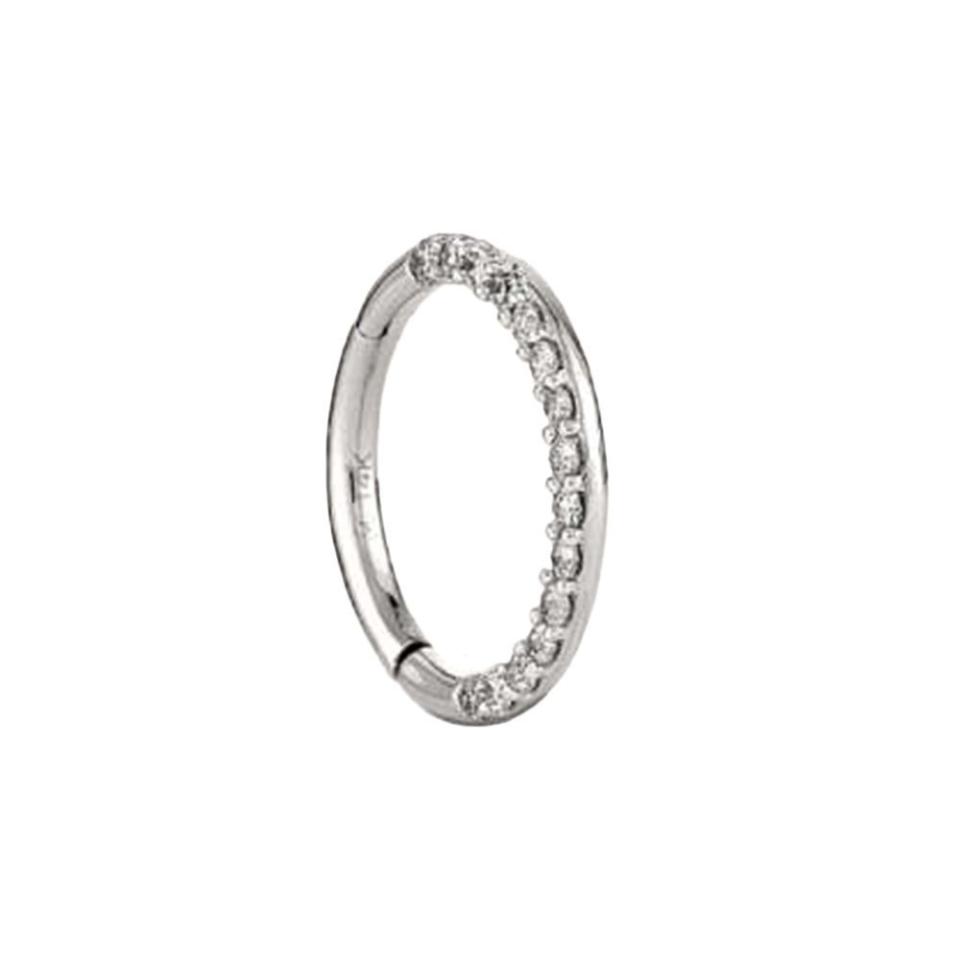 Cartilage Pavé Diamond Mini Hoop