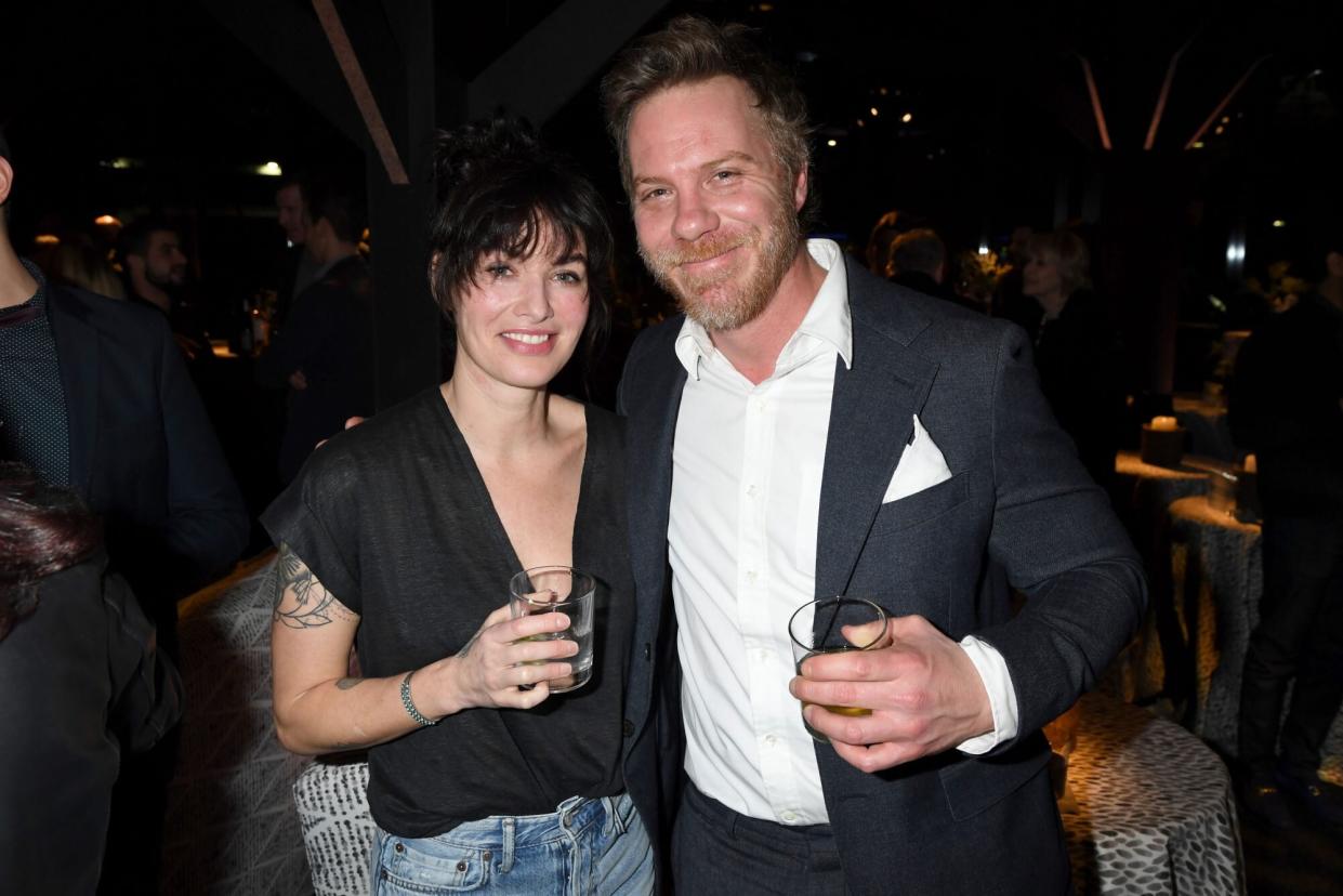 LOS ANGELES, CALIFORNIA - JANUARY 09: Lena Headey and Marc Menchaca attend the Los Angeles premiere of the new HBO Series "The Outsider" at Directors Guild Of America on January 09, 2020 in Los Angeles, California. (Photo by Jeff Kravitz/FilmMagic for HBO)