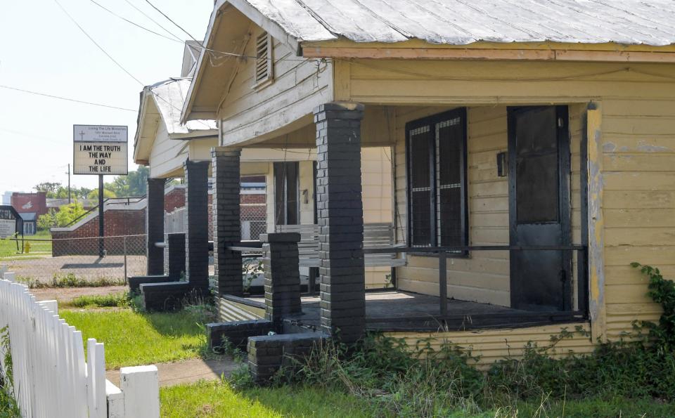 Older homes in the neighborhood along Maxwell Boulevard, across from Montgomery Whitewater, in Montgomery, Alabama, are expected to rise in value with the addition of the recreational venue.