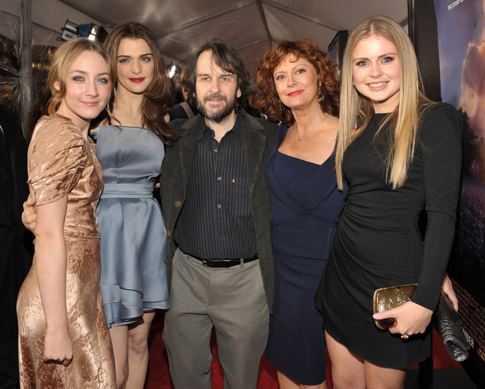 The Lovely Bones LA Premiere 2009 Saoirse Ronan Rachel Weisz Peter Jackson Susan Sarandon Rose McIver