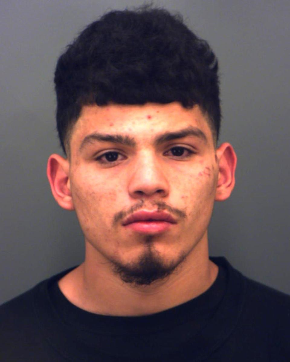 Miguel Gallegos Jr. was arrested by El Paso police in connection with a shooting on Friday in the parking lot of the Parkland Pointe Apartment Homes, 9960 McCombs St. in Northeast El Paso.