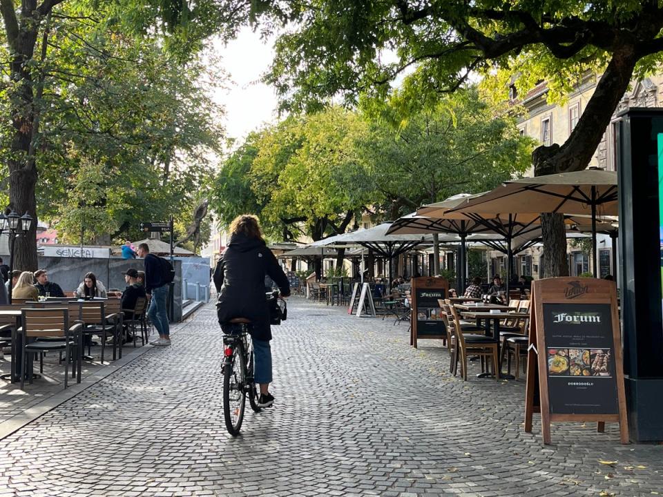 Cycling is a great way to see the city (Yvette Cook)