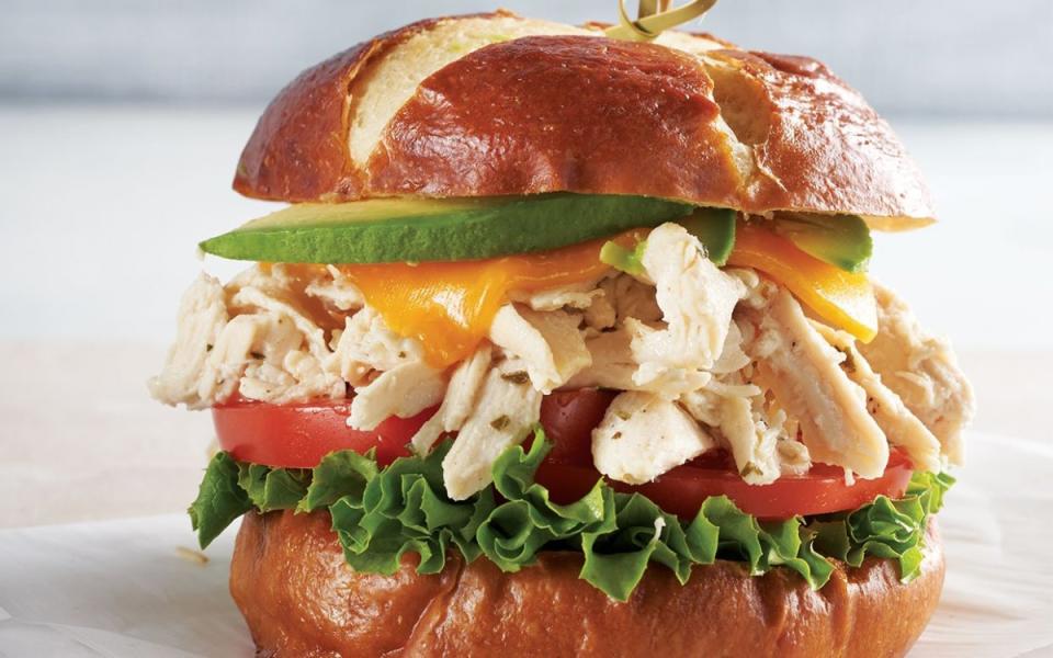 <p>Parade</p><p>These slow cooker sandwiches make summer al fresco dinners so easy. </p><p><strong>Get the recipe:</strong><strong><a href="https://parade.com/891564/parade/slow-cooker-ranch-chicken-sandwiches-make-dinner-so-easy/" rel="nofollow noopener" target="_blank" data-ylk="slk:Slow Cooker Ranch Chicken Sandwiches;elm:context_link;itc:0;sec:content-canvas" class="link "> Slow Cooker Ranch Chicken Sandwiches</a></strong></p>