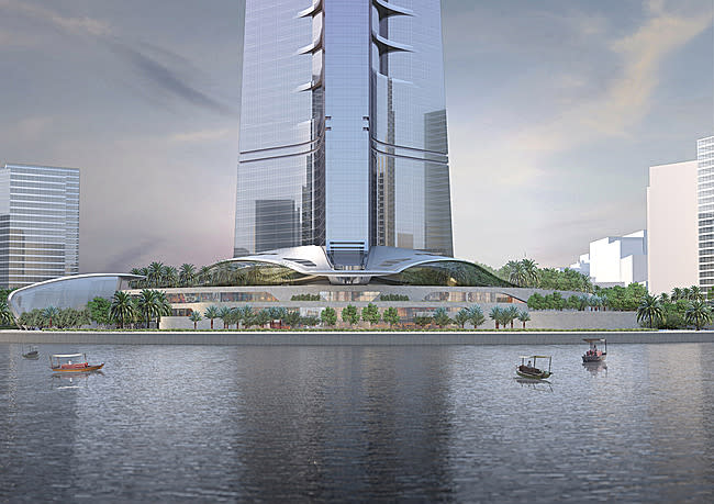 Jeddah's Kingdom Tower, set to become the world’s tallest building, will be completed midway through 2017,   Kingdom Holding's Chairman, Prince Alwaleed Bin Talal said. The 1,000m high skyscraper will be the centerpiece and the first construction phase of Kingdom City Jeddah — a new urban development of more than 5.3 million sq m of land in the north of Jeddah, overlooking the Red Sea and Obhur Creek. (Image: Adrian Smith   Gordon Gill Architecture)