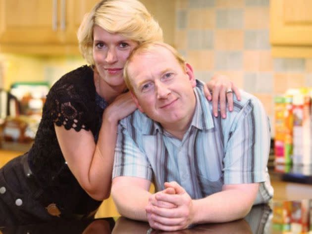 Julia Davis and Adrian Scarborough as Dawn and Pete in Gavin & Stacey (Photo: BBC)