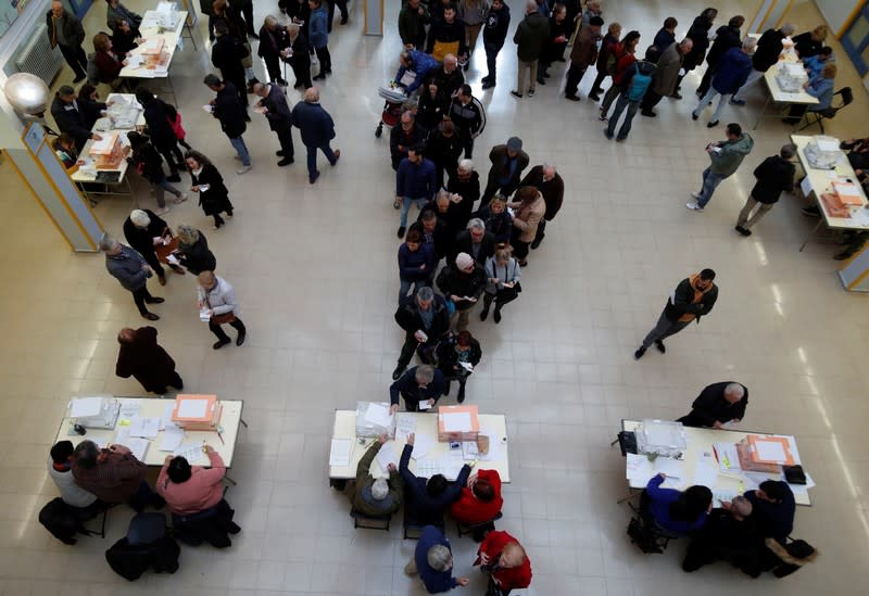 Spain's general election in Barcelona