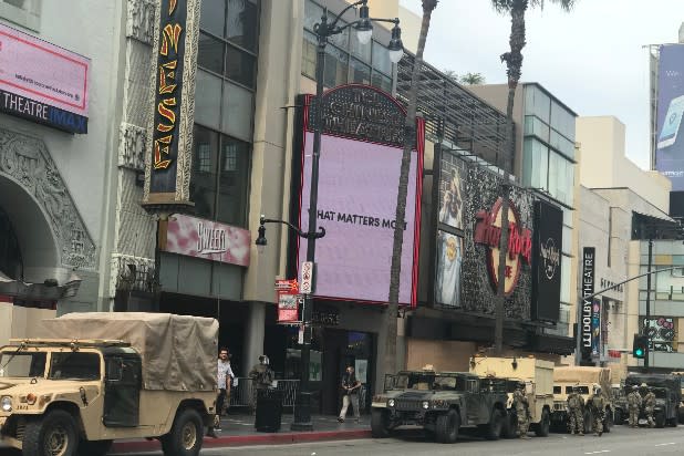 Hollywood protest