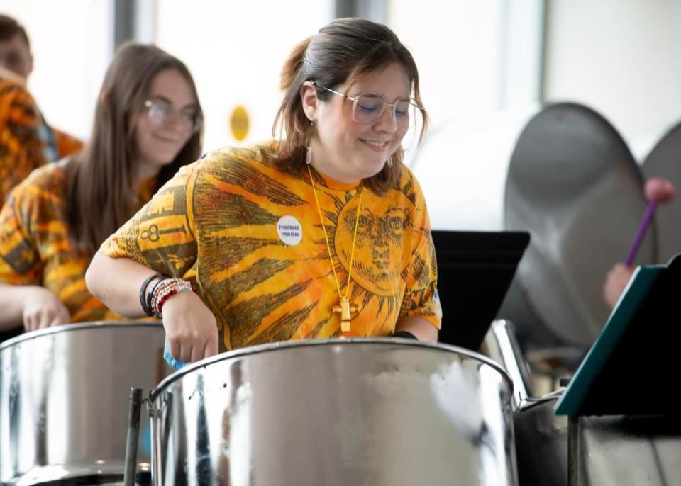 The Ambridge Steel Drum Band entertained music educators last week at conference along Presque Isle Bay in Erie. The group has a special 35th anniversary concert in Ambridge this week.