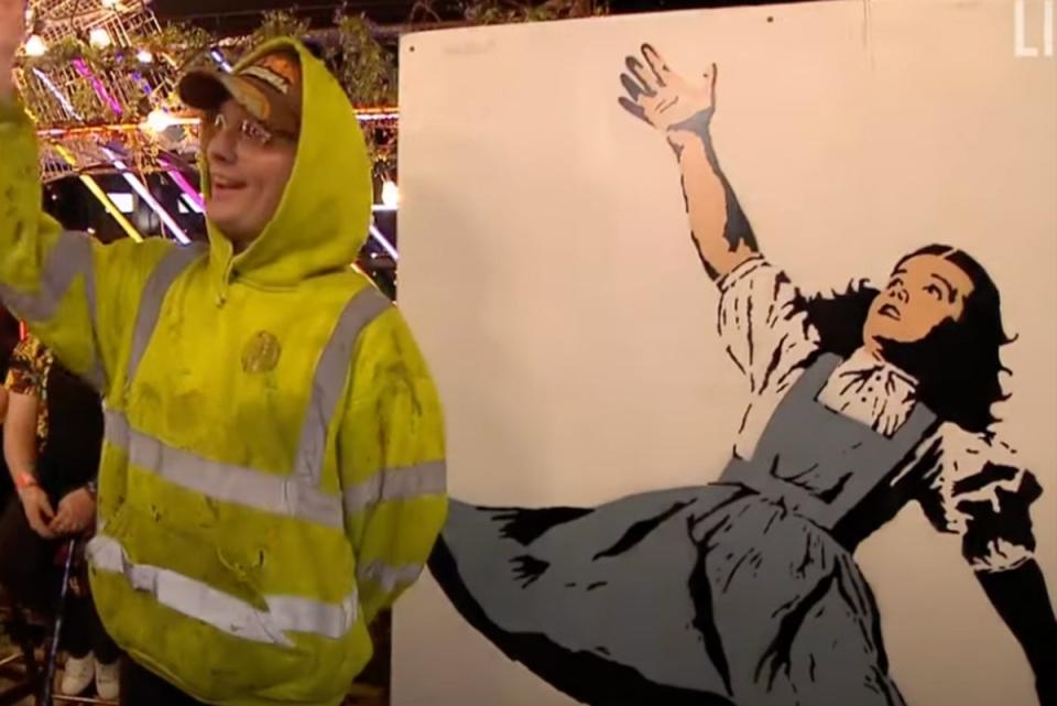 Artist Dion was the person who actually made the Wizard of Oz ‘Banksy’ (Channel 4)