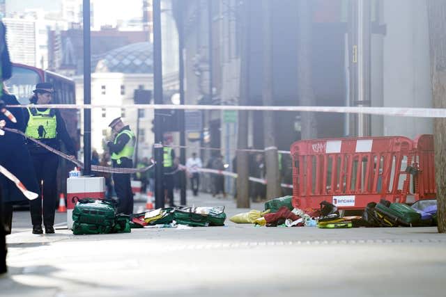 Police officers at the scene 