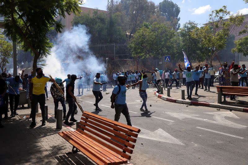 Violent demonstrations by Eritrean asylum seekers in Tel Aviv