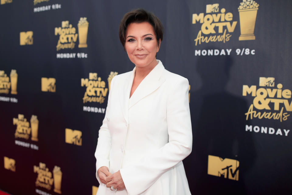 Kris Jenner at the 2018 MTV Movie Awards. Photo: Getty