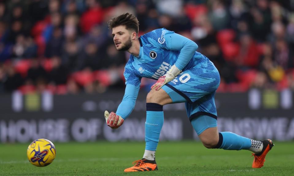 Matija Sarkic of Millwall in action against Stoke last season (Getty Images)