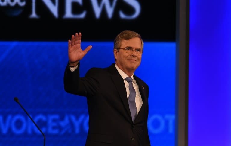 Republican presidential candidate Jeb Bush , whose dreams of following his father and brother into the White House will likely live or die on Tuesday, sharpened his performance