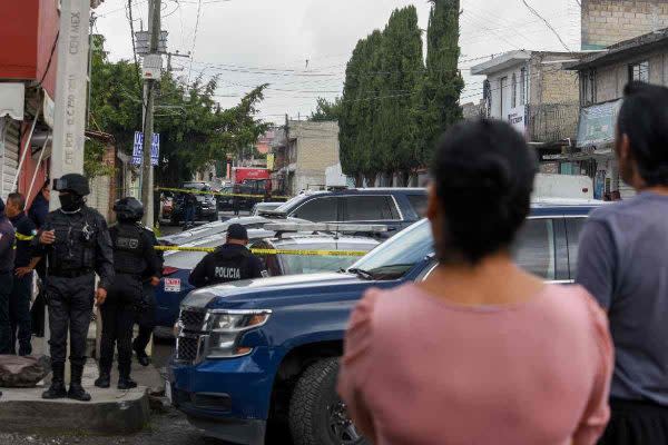 escena del asesinato de un empresario distribuidor de huevo en toluca