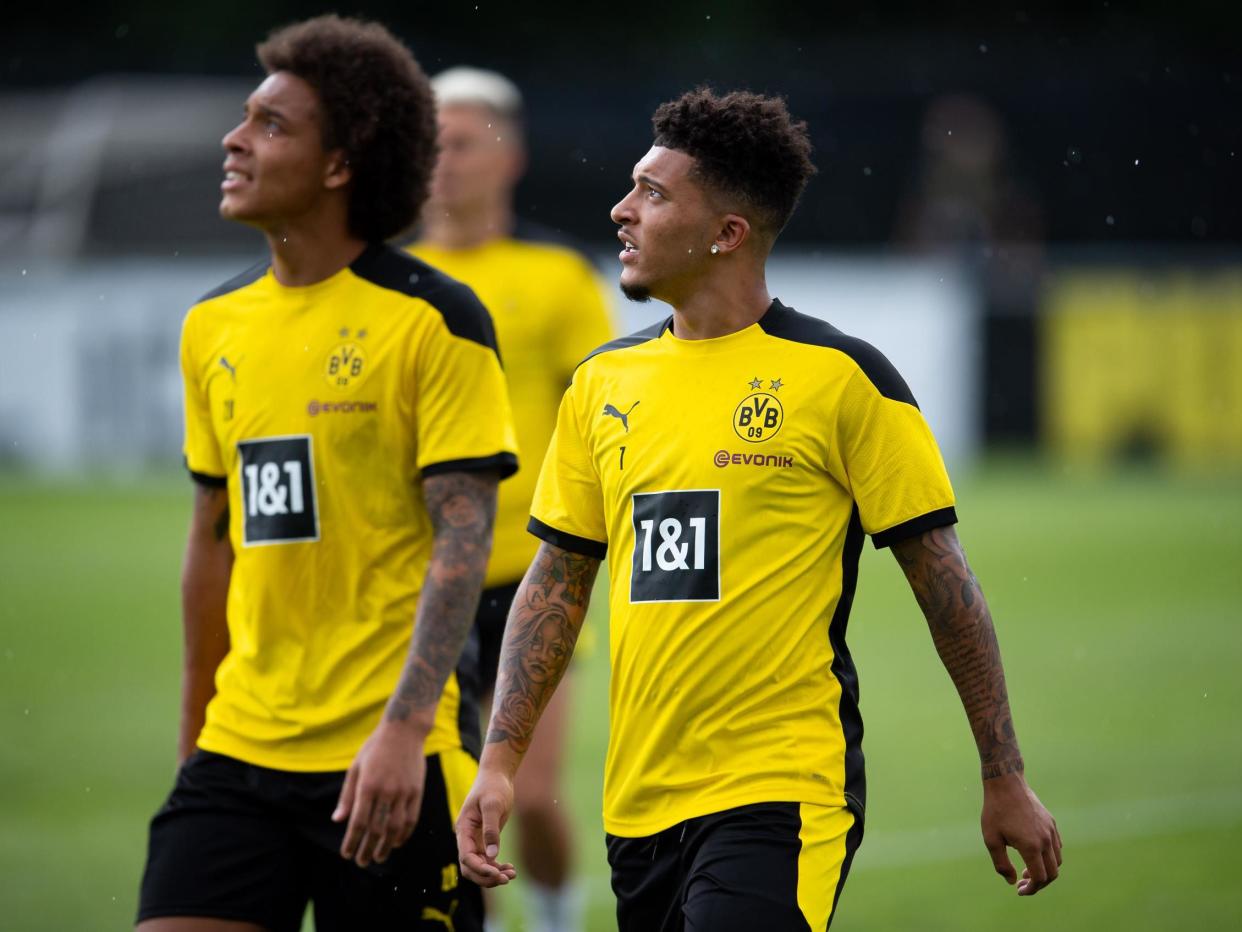 Borussia Dortmund winger Jadon Sancho: Getty Images