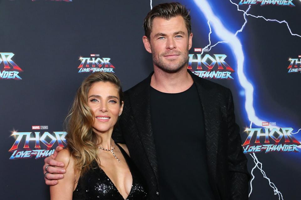 Chris Hemsworth and Elsa Pataky attend the Sydney premiere of Thor: Love And Thunder