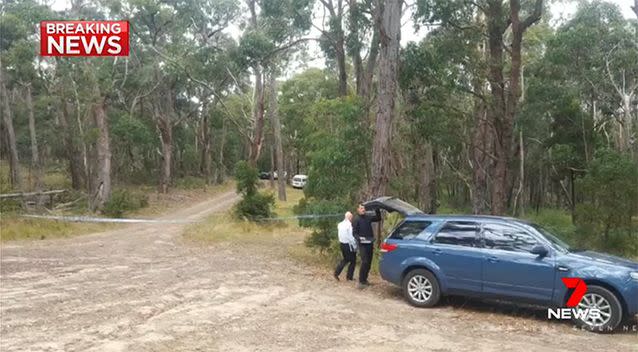 The body was found near Mount Macedon after midday on Monday. Source: 7 News