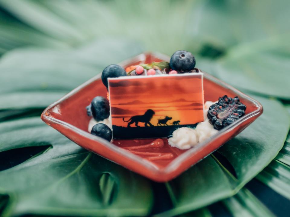 Bridal party desert at Animal Kingdom