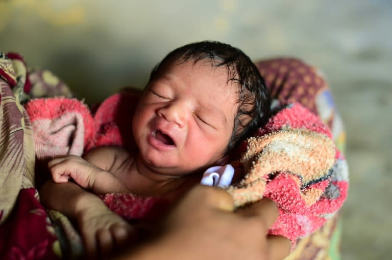 Mohammed Jubayed was born on October 11, 2017 in a Bangladesh army tent turned maternity unit