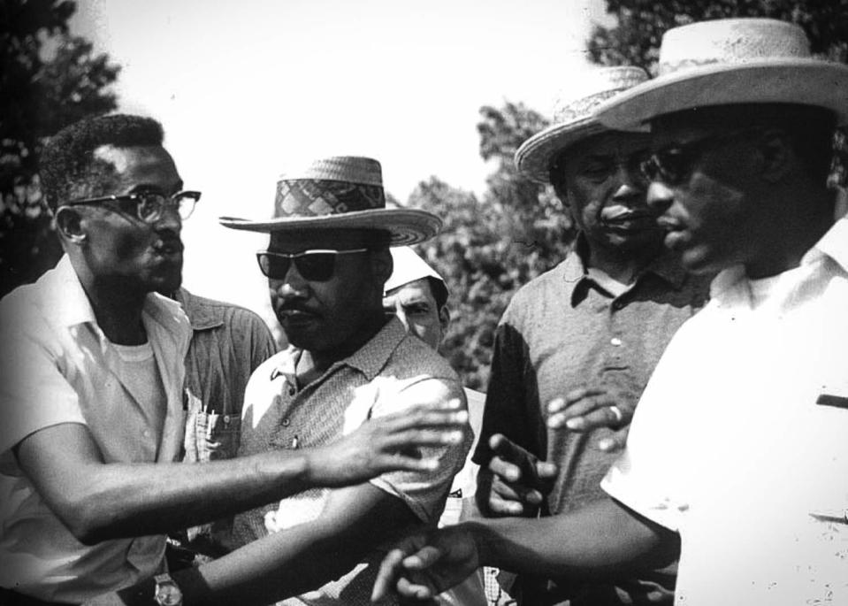 Dr. Martin Luther King visits Quitman County, Miss., in 1968. (Dr. James Goldman / Quitman County )