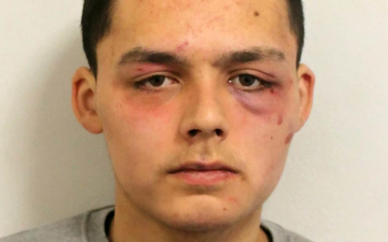 Moped-riding thief Leon de Silva, 19, who was tackled by investment banker Stephen Caddy in Chelsea - SWNS.com