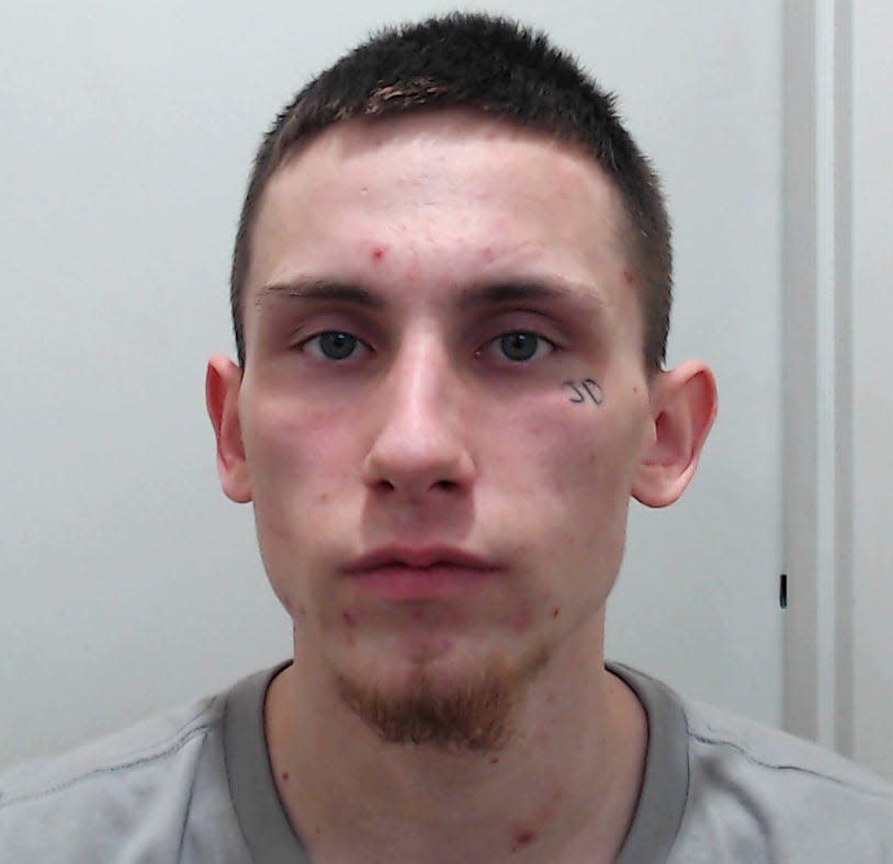 James Roland Dustin, 22, is being sought by Hampton police.