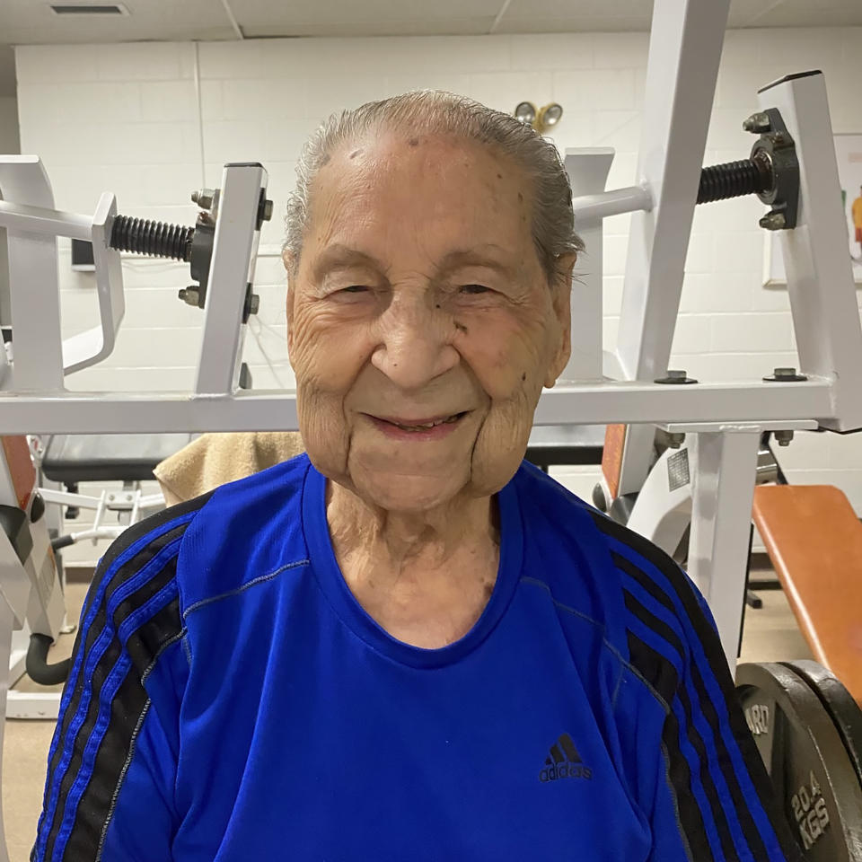 Les Savino was born in August 1922. At 100, he spends five days a week working out at the gym. (Courtesy Hanover Area YMCA)