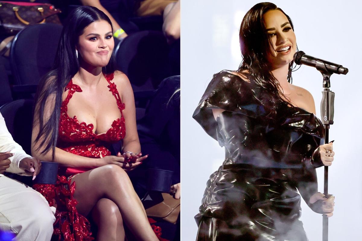 Demi Lovato shows off her before and after glam