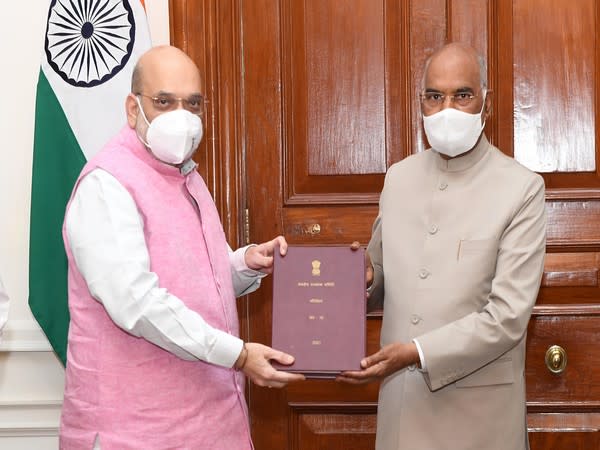 Union Home Minister Amit Shah and President Ram Nath Kovind. (Photo/Twitter)