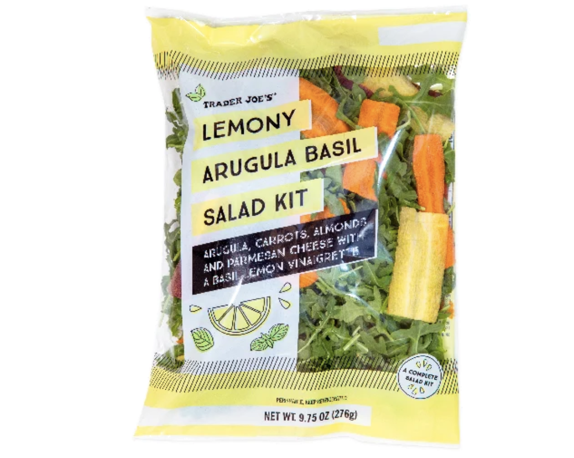 Trader Joe's Lemony Arugula Basil Salad Kit