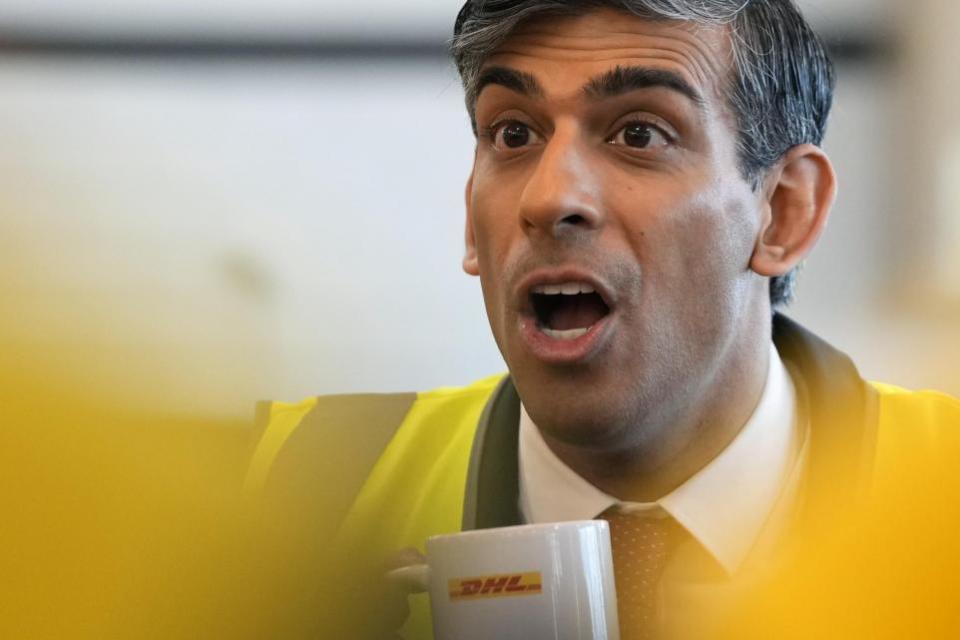 Echo: Visit - the prime minister visited a DHL distribution centre in Corringham