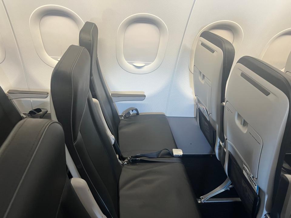 Frontier's seat design for its Airbus A321neo.