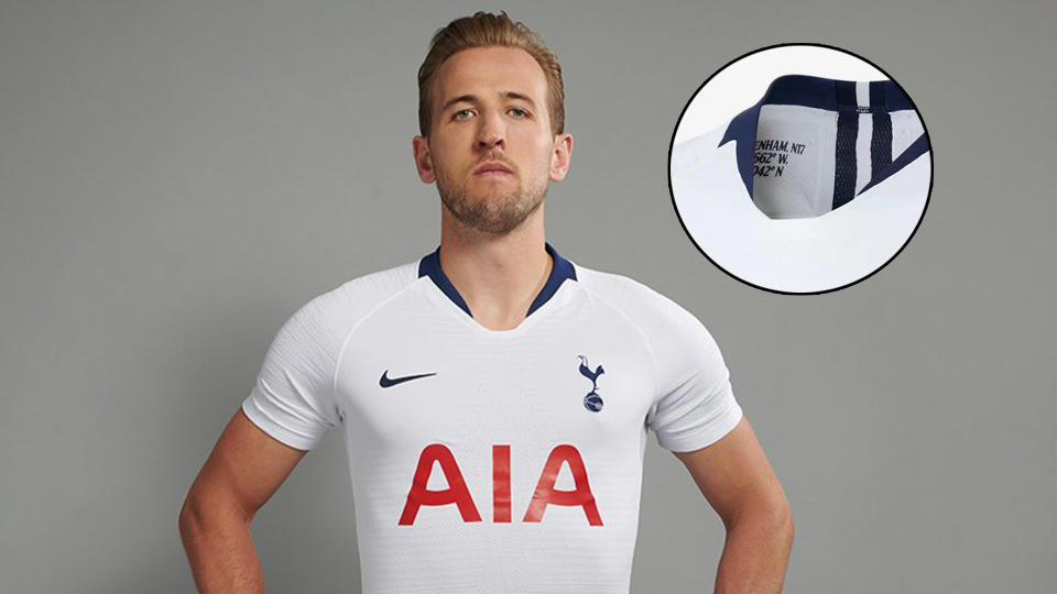 Harry Kane models Spurs’ new home kit