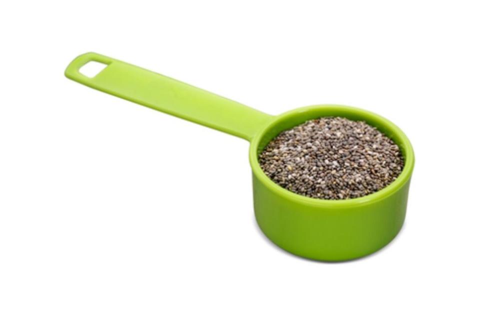 Snack: Sprinkle chia seeds on yogurt.