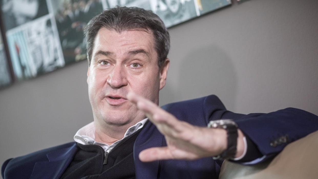 Bayerns Ministerpräsident Markus Söder hat als Gegenmodell zum Konzept von Sozialminister Hubertus Heil einen «Rentenschutzschirm für das Alter» vorgeschlagen. Foto: Michael Kappeler