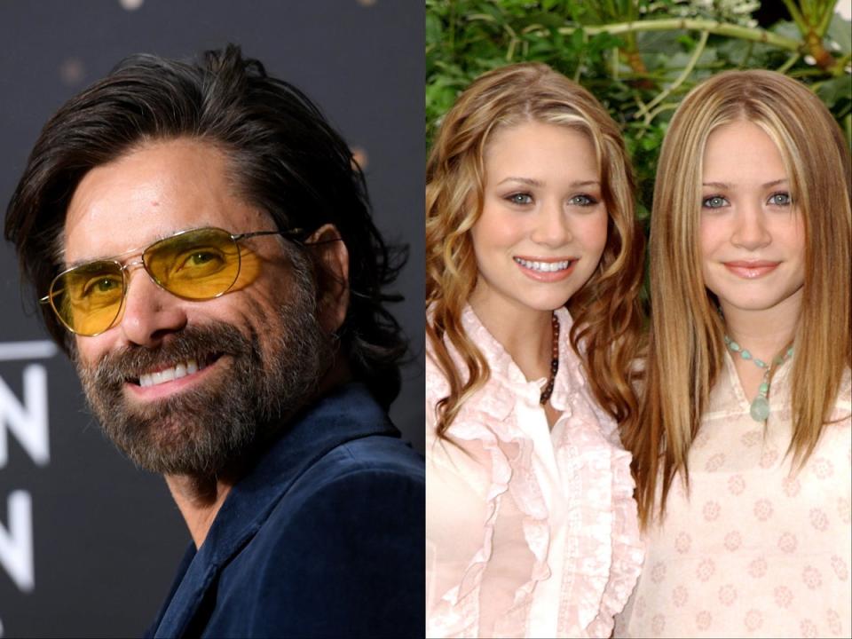 John Stamos and Mary-Kate and Ashley Olsen (Getty)