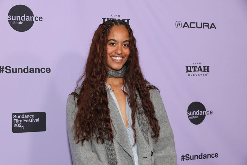 Malia Ann Obama attends the "The Heart" Premiere at the Short Film Program 1 during the 2024 Sundance Film Festival at Prospector Square Theatre on January 18, 2024 in Park City, Utah.