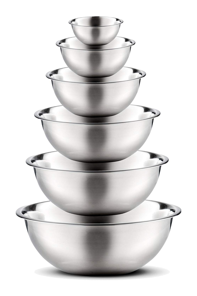 16) Stainless Steel Mixing Bowls Set