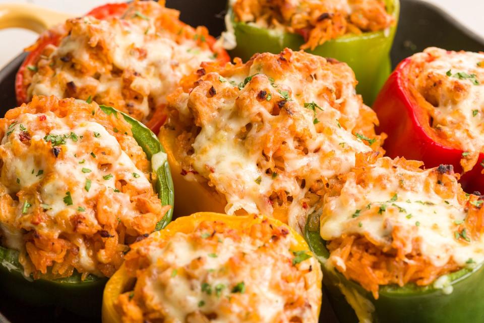 Trader Joe's Ground Turkey Stuffed Peppers with Pepper Jack