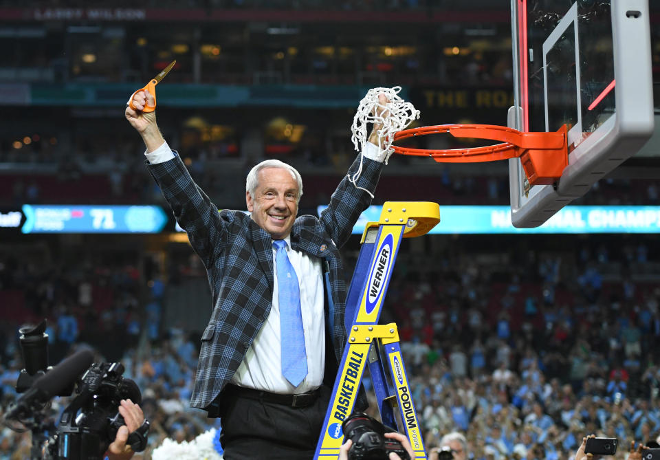 Roy Williams and the Tar Heels were triumphant again on Friday as the NCAA ultimately ruled no wrongdoing in its academic fraud case against the school. (Getty)