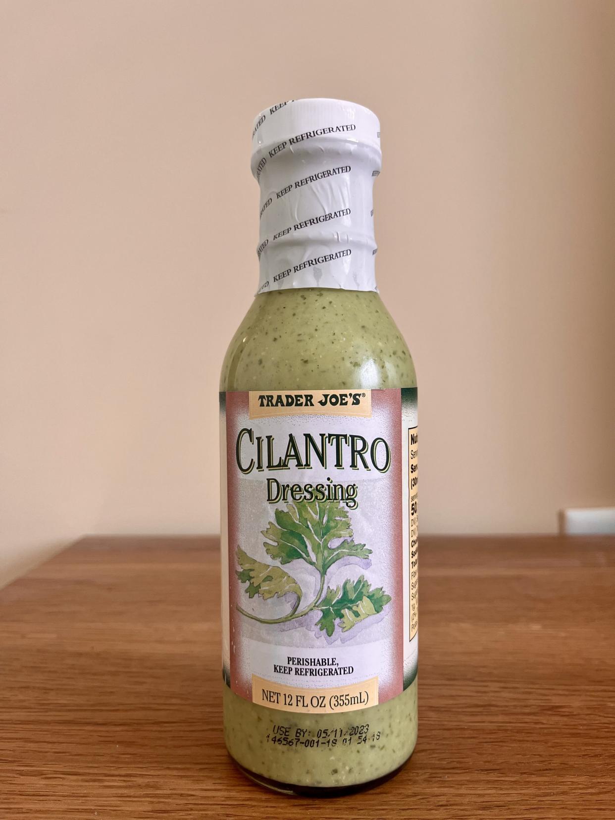 trader joes cilantro dressing